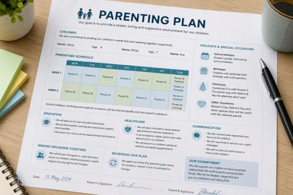 Understand parenting plans Bath